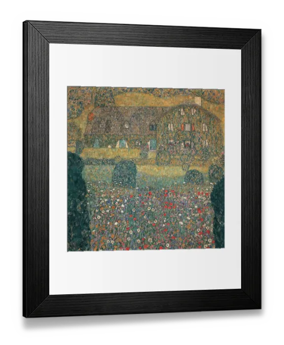 Framed Print : Country house at the Attersee Framed Print : Country house at the Attersee