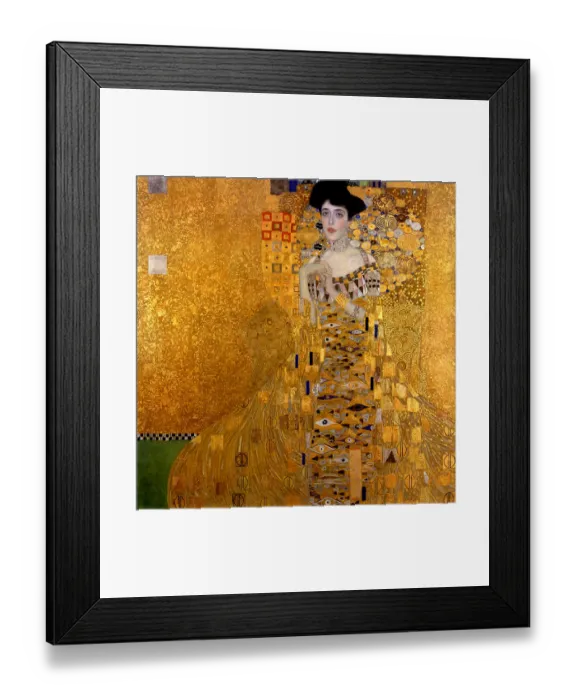 Framed Print : Adele Bloch-Bauer I, 1907. Artist: Klimt, Gustav (1862-1918)