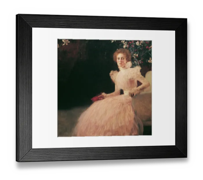 Framed Print : Portrait of Sonja Knips, 1898. Artist: Klimt, Gustav (1862-1918)