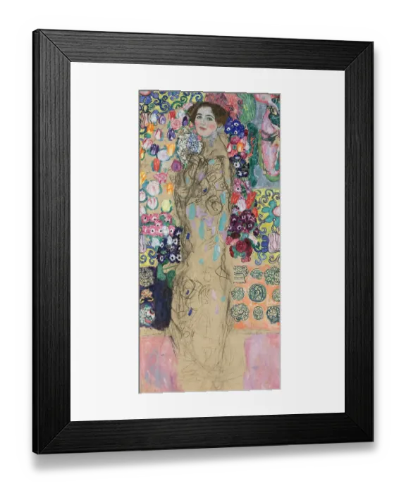 Framed Print : Portrait of Ria Munk III, 1917. Artist: Klimt, Gustav (1862-1918) Framed Print : Portrait of Ria Munk III, 1917. Artist: Klimt, Gustav (1862-1918)