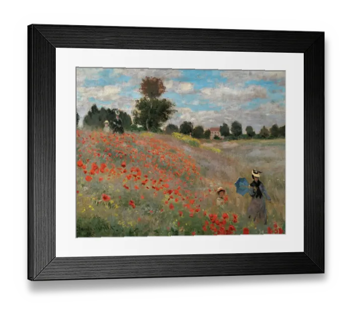 Framed Print : The Poppy Field, by Claude Monet, 1873, 19th Century, oil on canvas, 50 x 65 cm Framed Print : The Poppy Field, by Claude Monet, 1873, 19th Century, oil on canvas, 50 x 65 cm