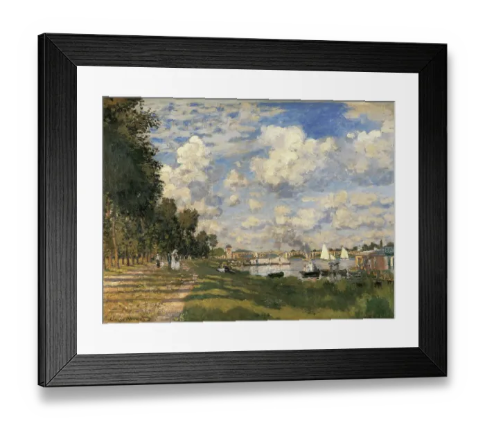 Framed Print : The Basin at Argenteuil, by Claude Monet, 1872, 19th Century, oil on canvas