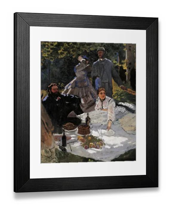 Framed Print : Breakfast on the Grass (le déjeuner sur l'herbe), by Claude Monet, 19th Century, oil on canvas Framed Print : Breakfast on the Grass (le déjeuner sur l'herbe), by Claude Monet, 19th Century, oil on canvas
