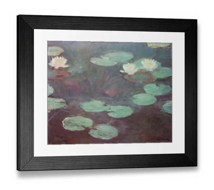 Framed Print : Water lilies (or Nympheas), by Claude Monet, 1906, 20th Century, oil on canvas, cm 81 x 100 Framed Print : Water lilies (or Nympheas), by Claude Monet, 1906, 20th Century, oil on canvas, cm 81 x 100