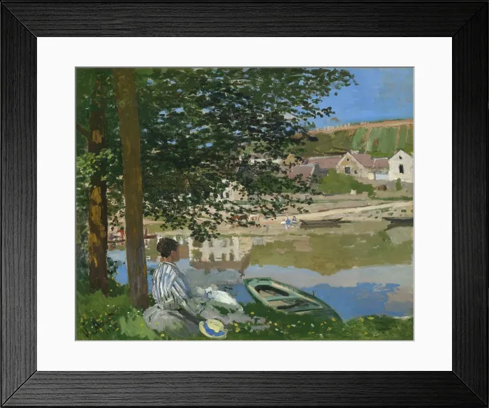 Framed Print : On The Bank Of The Seine
