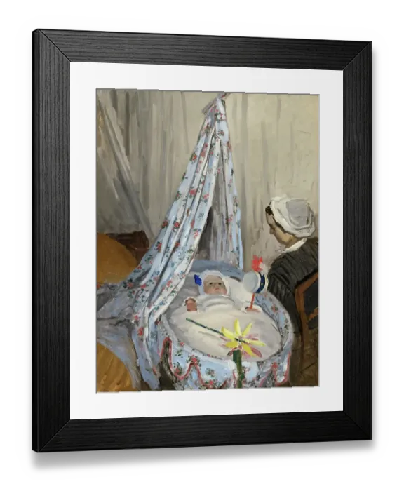 Framed Print : The Cradle - Camille With The Artists Son Jean Framed Print : The Cradle - Camille With The Artists Son Jean