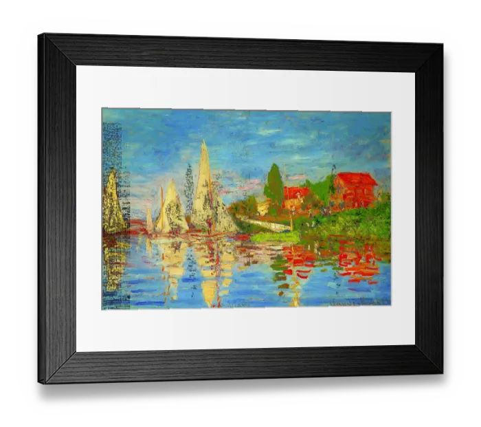 Framed Print : Regatta At Argenteuil Framed Print : Regatta At Argenteuil