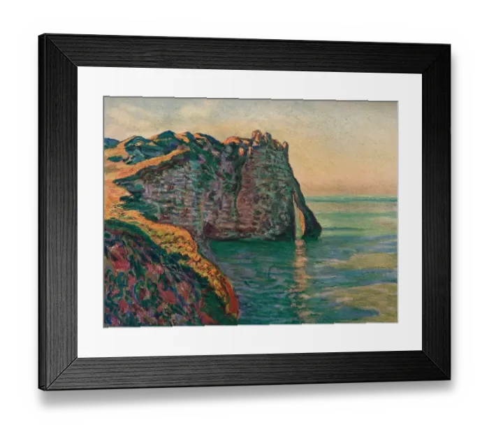 Framed Print : Falaises A Etretat, 1885 Framed Print : Falaises A Etretat, 1885