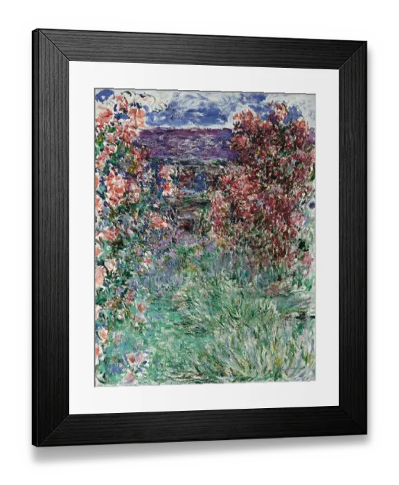 Framed Print : The House among the Roses, 1925. Artist: Monet, Claude (1840-1926) Framed Print : The House among the Roses, 1925. Artist: Monet, Claude (1840-1926)