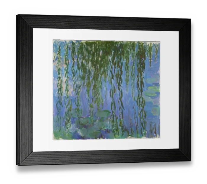 Framed Print : Nymphéas Avec Rameaux De Saule Framed Print : Nymphéas Avec Rameaux De Saule