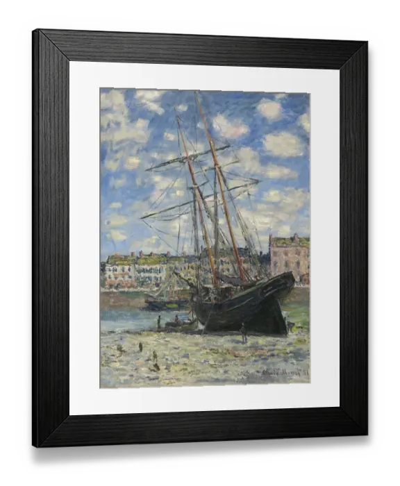 Framed Print : Boat Lying At Low Tide Framed Print : Boat Lying At Low Tide