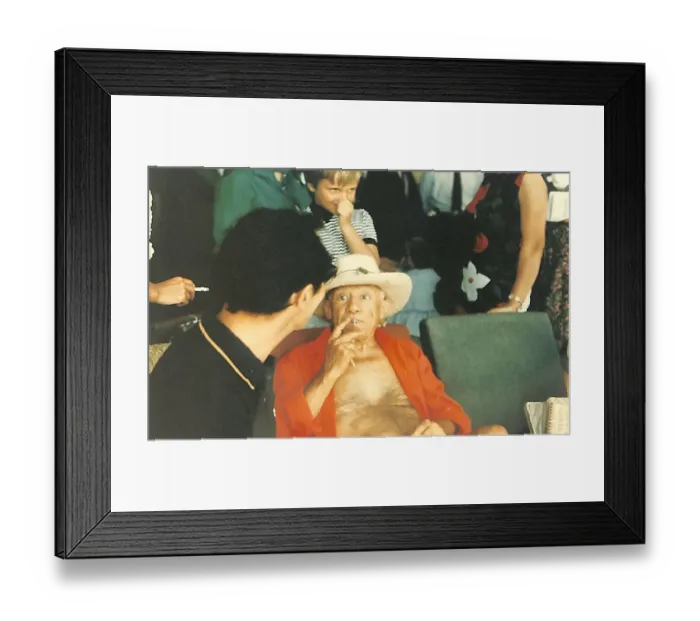 Framed Print : Pablo Picasso Smoking Framed Print : Pablo Picasso Smoking