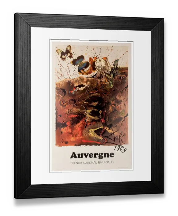 Framed Print : SNCF Auvergne Dali Poster Framed Print : SNCF Auvergne Dali Poster