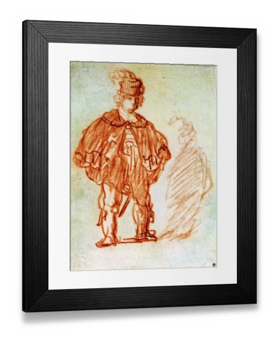 Framed Print : Standing Actor, 1630s. Artist: Rembrandt Harmensz van Rijn Framed Print : Standing Actor, 1630s. Artist: Rembrandt Harmensz van Rijn