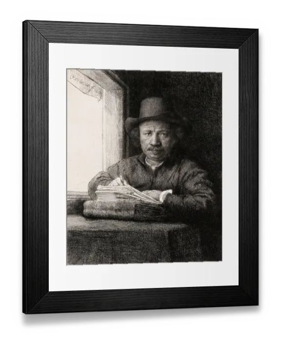 Framed Print : Self-Portrait By Rembrandt Framed Print : Self-Portrait By Rembrandt