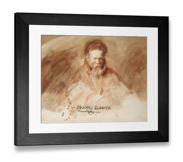Framed Print : Portrait Of An Old Man (Rembrandts Father) Framed Print : Portrait Of An Old Man (Rembrandts Father)