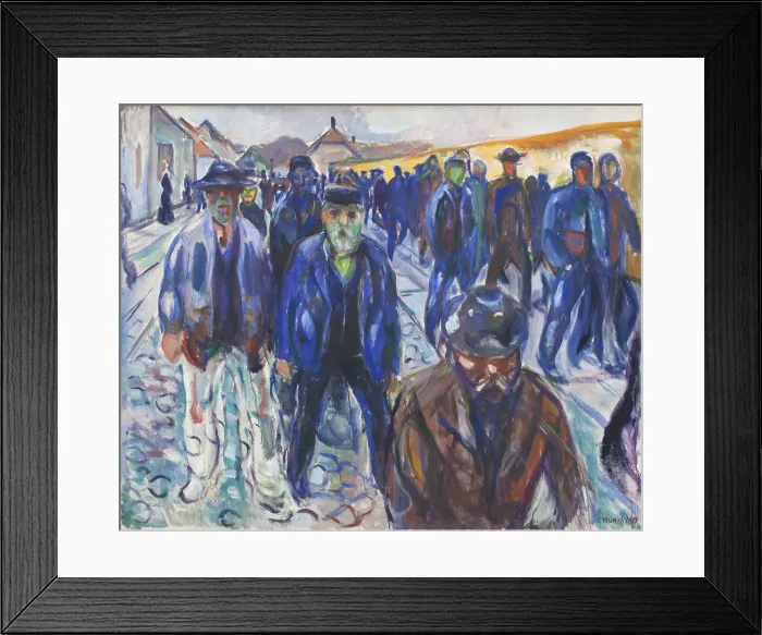 Framed Print : Workers On Their Way Home Framed Print : Workers On Their Way Home
