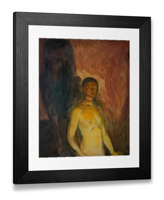 Framed Print : Self-Portrait In Hell Framed Print : Self-Portrait In Hell