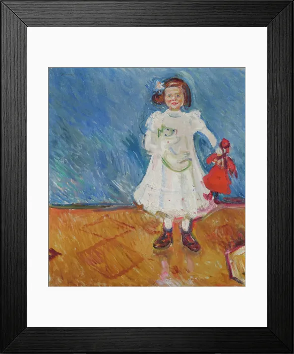 Framed Print : Girl With Doll Framed Print : Girl With Doll
