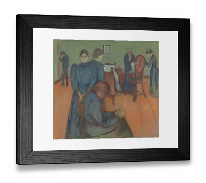 Framed Print : Death In The Sickroom Framed Print : Death In The Sickroom