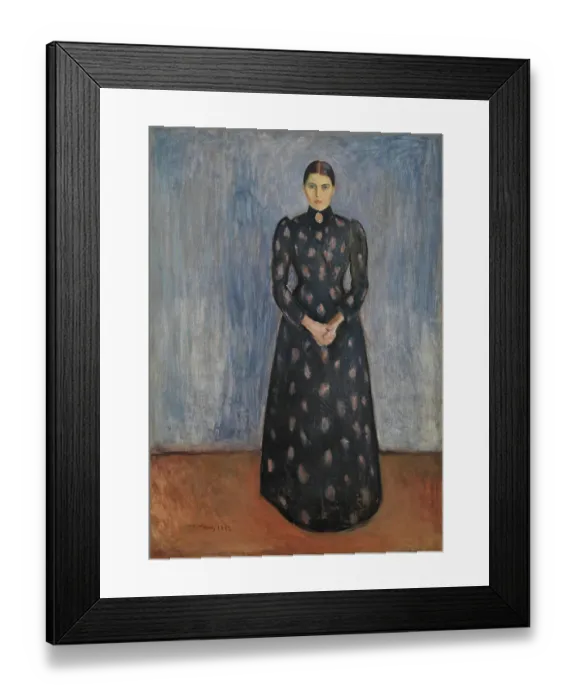 Framed Print : Inger In Black And Violet Framed Print : Inger In Black And Violet