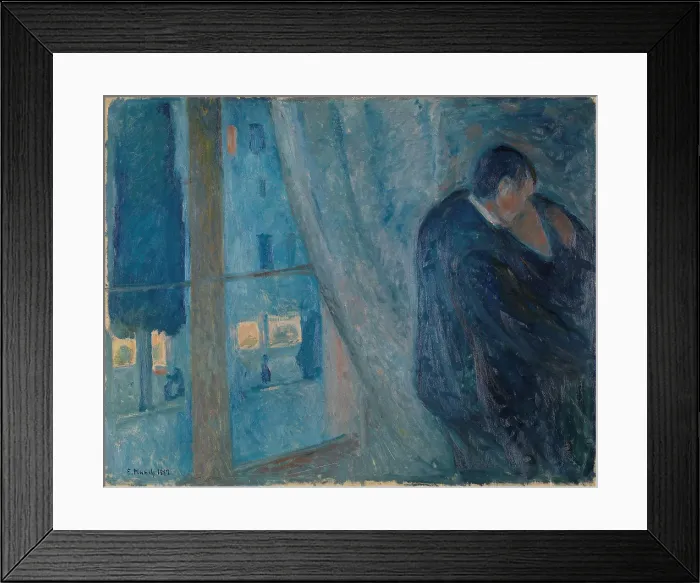 Framed Print : The Kiss, 1892. Found in the collection of Nasjonalmuseet for Kunst Framed Print : The Kiss, 1892. Found in the collection of Nasjonalmuseet for Kunst