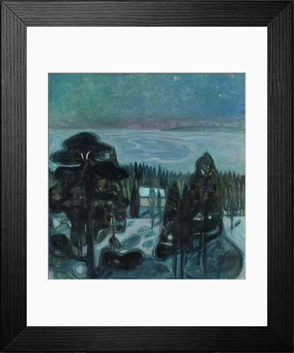 Framed Print : White Night