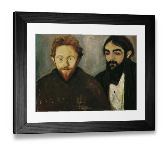 Framed Print : The Painter Paul Herrmann And The Doctor Paul Contard
