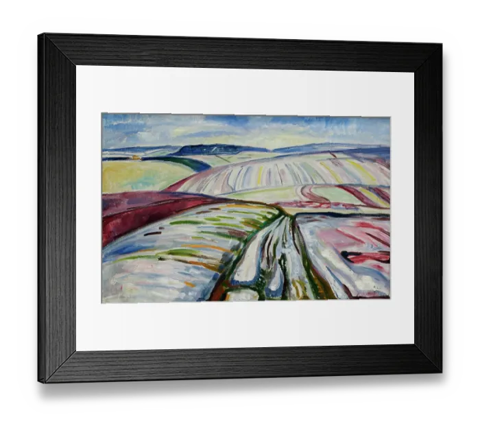 Framed Print : Field In Snow Framed Print : Field In Snow