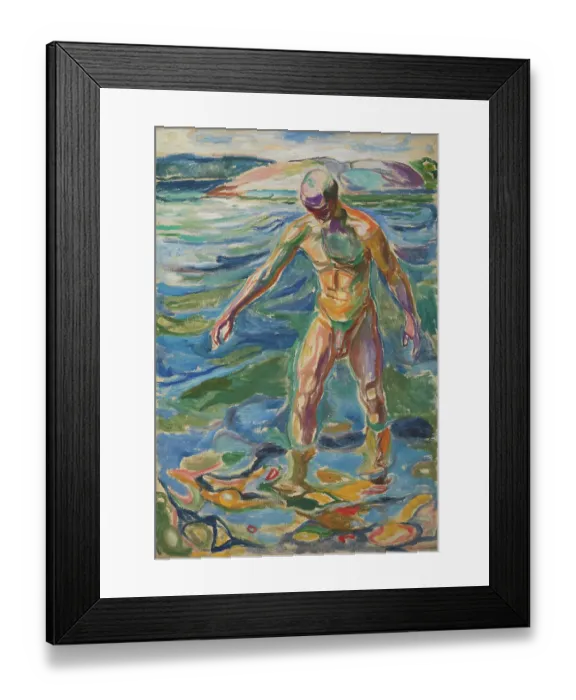 Framed Print : Bathing Man Framed Print : Bathing Man