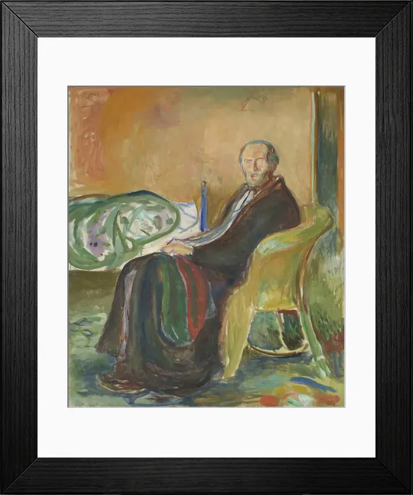 Framed Print : Self-Portrait With The Spanish Flu Framed Print : Self-Portrait With The Spanish Flu