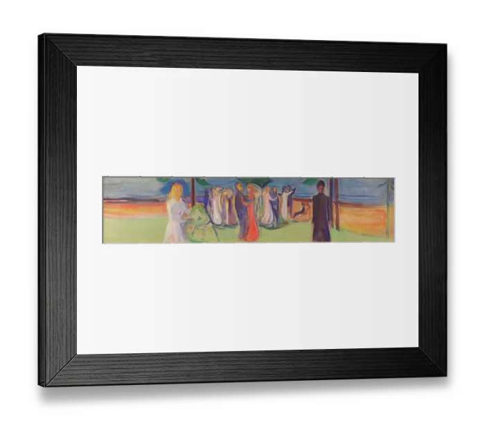 Framed Print : Dans På Stranden (Reinhardt-Frisen) (Dance On The Beach (The Reinhardt Frieze))