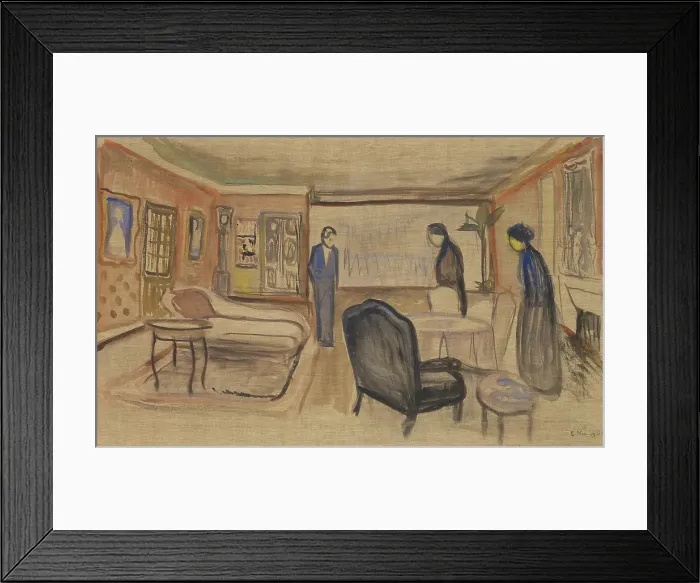 Framed Print : Scene From The Play Ghosts By Henrik Ibsen Framed Print : Scene From The Play Ghosts By Henrik Ibsen