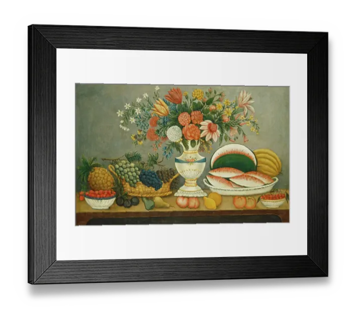 Framed Print : Fruit And Flowers Framed Print : Fruit And Flowers