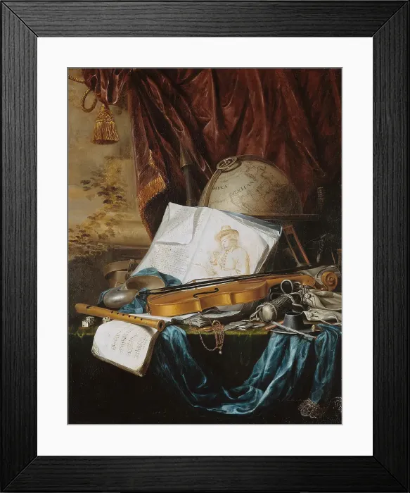 Framed Print : Still Life With Musical Instruments Framed Print : Still Life With Musical Instruments