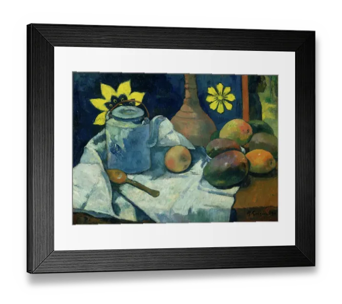 Framed Print : Still Life With Teapot And Fruit Framed Print : Still Life With Teapot And Fruit