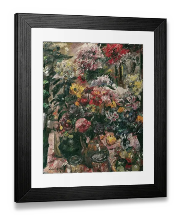 Framed Print : Still Life With Chrysanthemums And Amaryllis