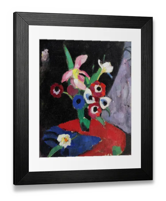 Framed Print : Flower Still Life On A Black Background Ii Framed Print : Flower Still Life On A Black Background Ii