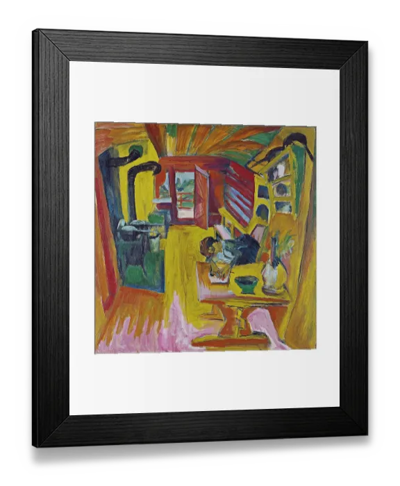 Framed Print : Alpine Kitchen, 1918. Artist: Kirchner, Ernst Ludwig (1880-1938) Framed Print : Alpine Kitchen, 1918. Artist: Kirchner, Ernst Ludwig (1880-1938)