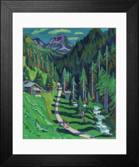 Framed Print : Sertigweg, 1937. Private Collection. Artist Kirchner, Ernst Ludwig (1880-1938) Framed Print : Sertigweg, 1937. Private Collection. Artist Kirchner, Ernst Ludwig (1880-1938)