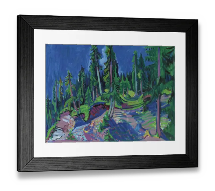 Framed Print : Mountain Forest Study Framed Print : Mountain Forest Study