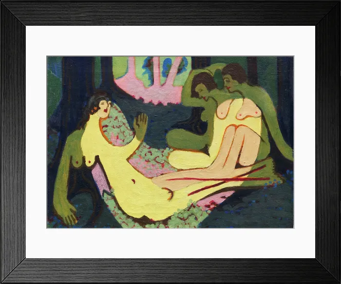 Framed Print : Nudes In The Forest Framed Print : Nudes In The Forest
