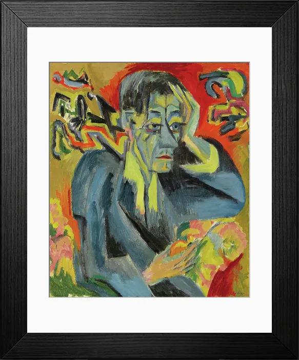 Framed Print : Portrait Of The Poet Leonhard Frank Framed Print : Portrait Of The Poet Leonhard Frank