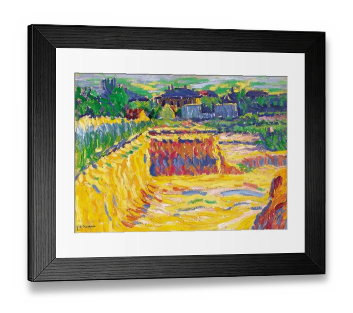 Framed Print : The Loam Pit, c. 1906. Artist: Kirchner, Ernst Ludwig (1880-1938) Framed Print : The Loam Pit, c. 1906. Artist: Kirchner, Ernst Ludwig (1880-1938)