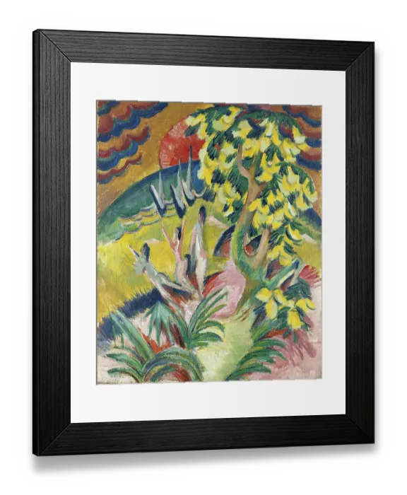 Framed Print : Curving Bay, c. 1914. Artist: Kirchner, Ernst Ludwig (1880-1938) Framed Print : Curving Bay, c. 1914. Artist: Kirchner, Ernst Ludwig (1880-1938)
