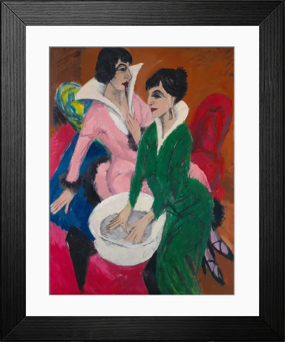 Framed Print : Two Women By A Sink The Sisters Framed Print : Two Women By A Sink The Sisters