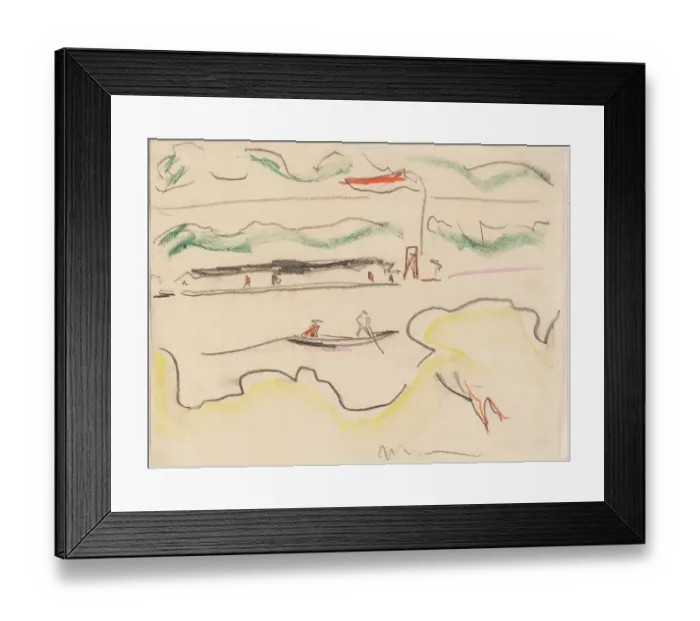 Framed Print : Elbe Landscape Near Dresden Framed Print : Elbe Landscape Near Dresden