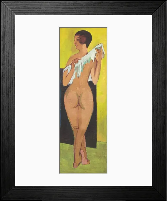 Framed Print : Nude Figure [Reverse]