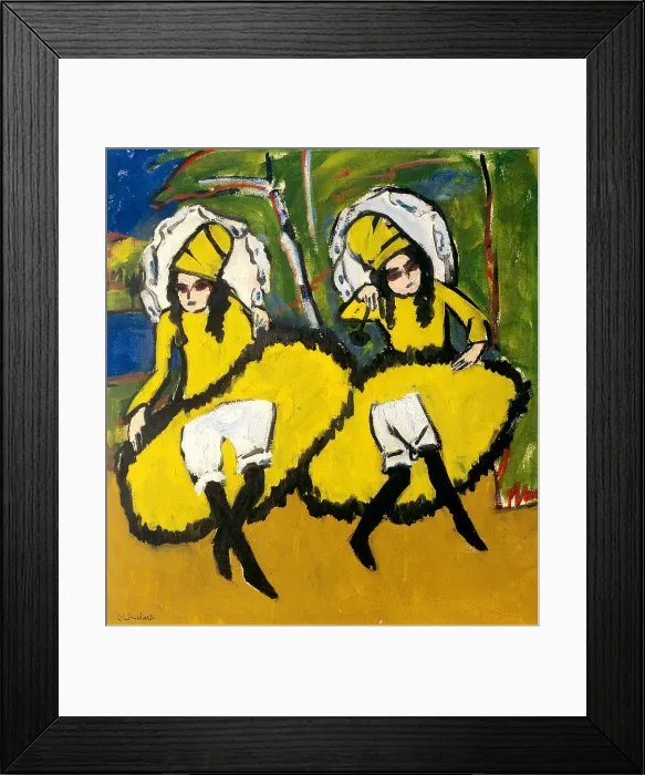 Framed Print : Two Dancers, 1910-1911. Artist: Kirchner, Ernst Ludwig (1880-1938) Framed Print : Two Dancers, 1910-1911. Artist: Kirchner, Ernst Ludwig (1880-1938)