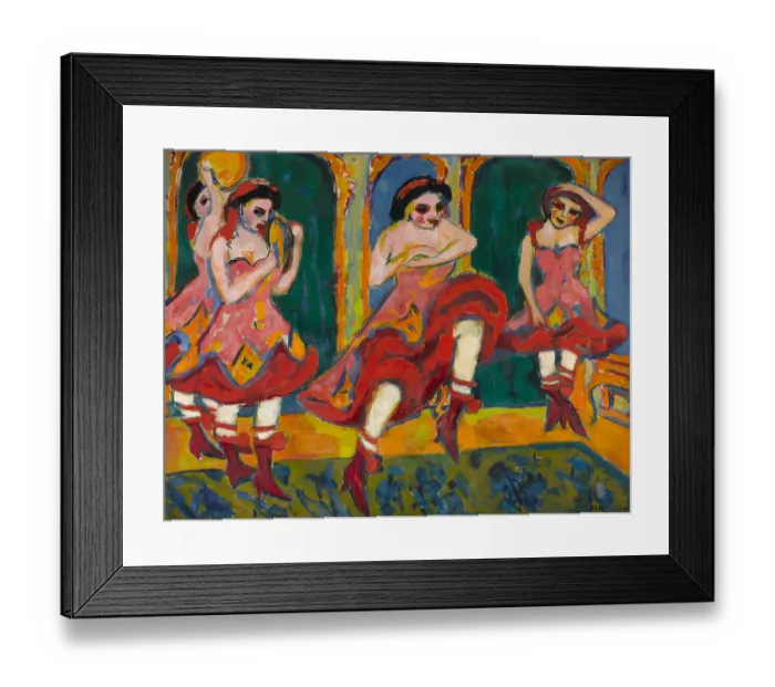 Framed Print : Czardas dancers, 1908-1920. Artist: Kirchner, Ernst Ludwig (1880-1938) Framed Print : Czardas dancers, 1908-1920. Artist: Kirchner, Ernst Ludwig (1880-1938)